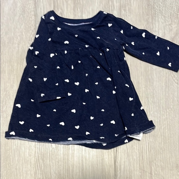 4/$30 Navy Blue Heart Print Kids Shirt - Picture 1 of 1